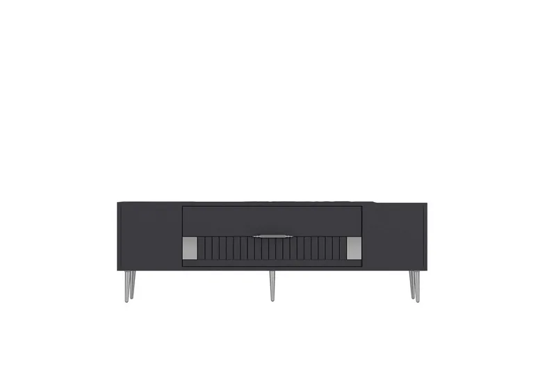 Anira TV-benk 150 cm - Antrasitt/Sølv - Møbler - TV- & Mediamøbler - TV benk & mediabenk