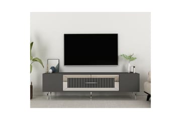 Anira TV-benk 150 cm - Antrasitt/Sølv - Møbler - TV- & Mediamøbler - TV benk & mediabenk