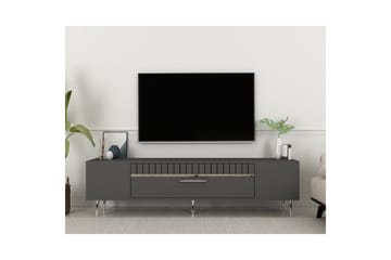 Anira TV-benk 150 cm - Antrasitt/Sølv - Møbler - TV- & Mediamøbler - TV benk & mediabenk