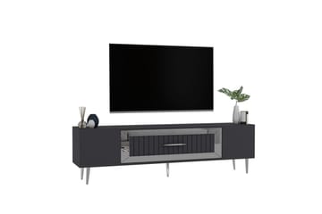 Anira TV-benk 150 cm - Antrasitt/Sølv - Møbler - TV- & Mediamøbler - TV benk & mediabenk