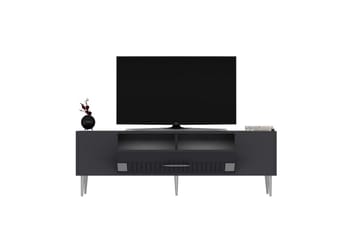 Anira TV-benk 150 cm - Antrasitt/Sølv - Møbler - TV- & Mediamøbler - TV benk & mediabenk