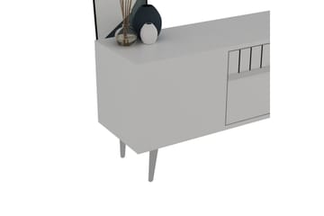 Anira TV-benk 150 cm - Hvit/Sølv - Møbler - TV- & Mediamøbler - TV benk & mediabenk