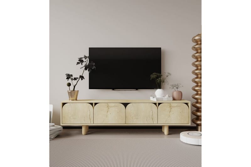 Arvo TV-benk 180x30 cm - Brun - Møbler - TV- & Mediamøbler - Mediestativ & veggfeste - TV-veggfeste