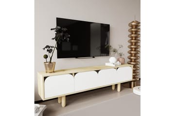 Arvo TV-benk 180x30 cm - Brun/Hvit - Møbler - TV- & Mediamøbler - Mediestativ & veggfeste - TV-veggfeste