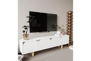 Arvo TV-benk 180x30 cm - Hvit - Møbler - TV- & Mediamøbler - Mediestativ & veggfeste - TV-veggfeste