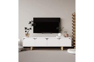 Arvo TV-benk 180x30 cm - Hvit - Møbler - TV- & Mediamøbler - Mediestativ & veggfeste - TV-veggfeste