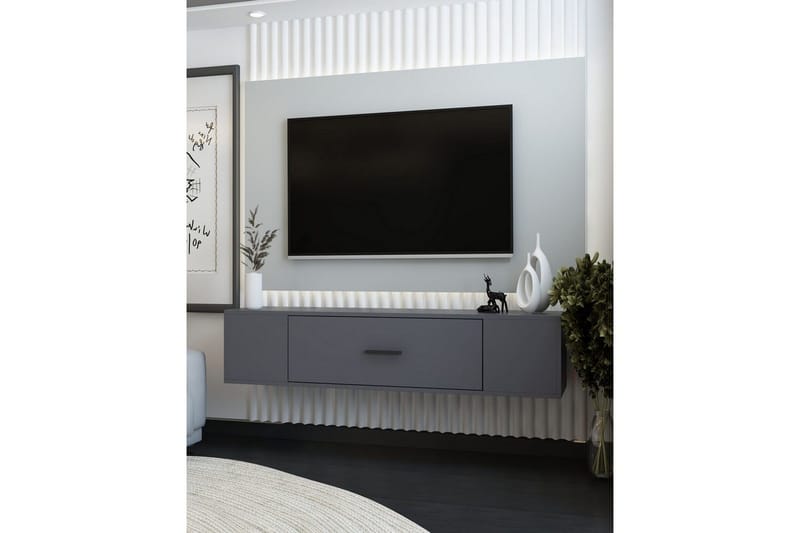 Avryn TV-benk 150 cm - Antrasitt - Møbler - TV- & Mediamøbler - TV benk & mediabenk