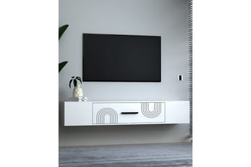 Avryn TV-benk 150 cm - Hvit - Møbler - TV- & Mediamøbler - TV benk & mediabenk