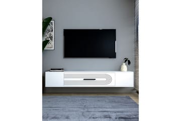 Avryn TV-benk 150 cm - Hvit - Møbler - TV- & Mediamøbler - TV benk & mediabenk