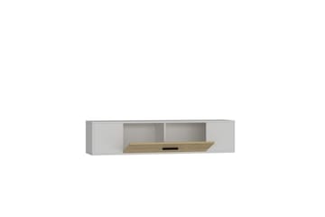 Avryn TV-benk 150 cm - Hvit/Eik - Møbler - TV- & Mediamøbler - TV benk & mediabenk