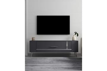Beyra TV-benk 120 cm - Antrasitt/Sølv - Møbler - TV- & Mediamøbler - TV benk & mediabenk