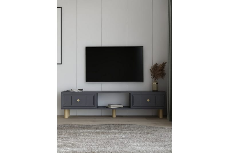 Bohem TV-benk 150x30 cm - Antrasitt - Møbler - TV- & Mediamøbler - Mediestativ & veggfeste - TV-veggfeste