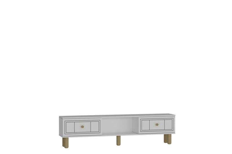 Bohem TV-benk 150x30 cm - Hvit - Møbler - TV- & Mediamøbler - Mediestativ & veggfeste - TV-veggfeste