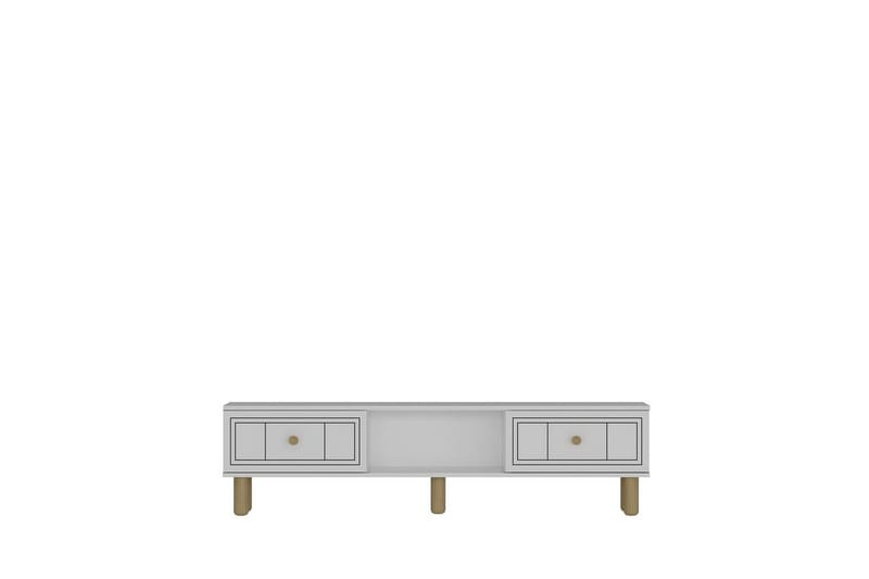 Bohem TV-benk 150x30 cm - Hvit - Møbler - TV- & Mediamøbler - Mediestativ & veggfeste - TV-veggfeste