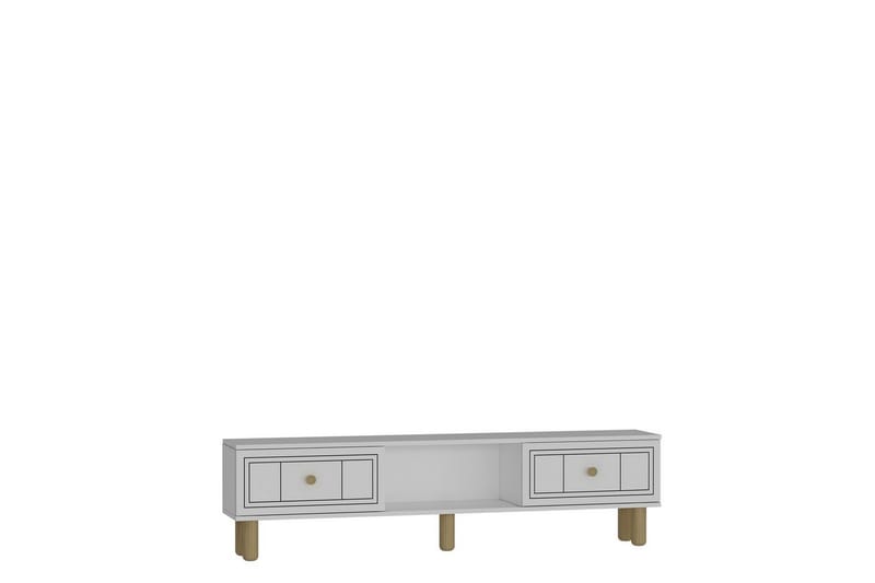 Bohem TV-benk 150x30 cm - Hvit - Møbler - TV- & Mediamøbler - Mediestativ & veggfeste - TV-veggfeste