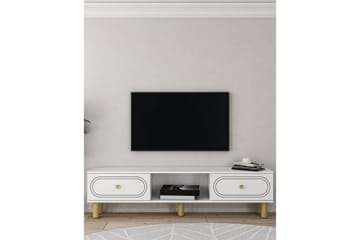 Bohem TV-benk 150x83 cm - Hvit - Møbler - TV- & Mediamøbler - Mediestativ & veggfeste - TV-veggfeste