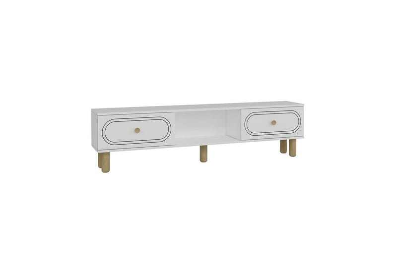Bohem TV-benk 150x83 cm - Hvit - Møbler - TV- & Mediamøbler - Mediestativ & veggfeste - TV-veggfeste
