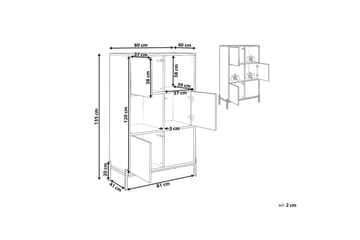 Bokhylle Moines - Oppbevaring - Hylle - Bokhylle