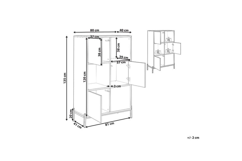 Bokhylle Moines - Oppbevaring - Hylle - Bokhylle