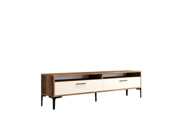 Brutorp TV-benk 180 cm - Valnøtt/Krem - Møbler - TV- & Mediamøbler - TV benk & mediabenk