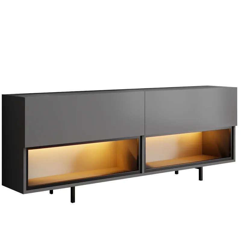 Cielieucel TV-benk 180 cm, Antrasitt