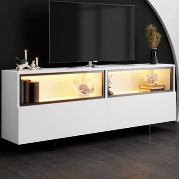 Cielieucel TV-benk 180 cm - Hvit - Møbler - TV- & Mediamøbler - Mediestativ & veggfeste - TV-veggfeste