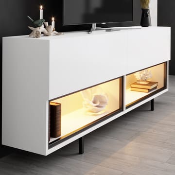 Cielieucel TV-benk 180 cm - Hvit - Møbler - TV- & Mediamøbler - Mediestativ & veggfeste - TV-veggfeste