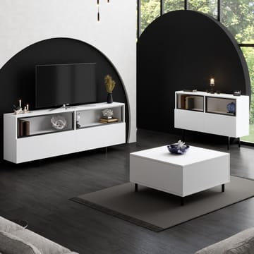 Cielieucel TV-benk 180 cm - Hvit - Møbler - TV- & Mediamøbler - Mediestativ & veggfeste - TV-veggfeste