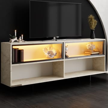 Cielieucel TV-benk 180 cm - Travertin - Møbler - TV- & Mediamøbler - Mediestativ & veggfeste - TV-veggfeste