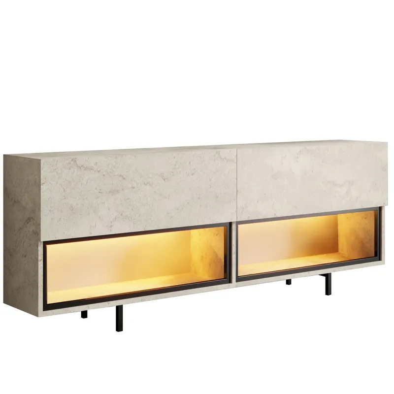 Cielieucel TV-benk 180 cm, Travertin