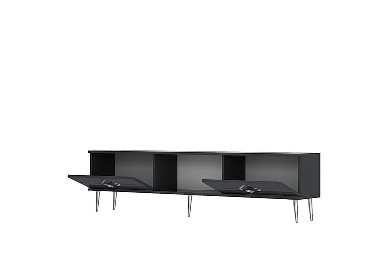Cleryn TV-benk 150 cm - Antrasitt/Sølv - Møbler - TV- & Mediamøbler - TV benk & mediabenk