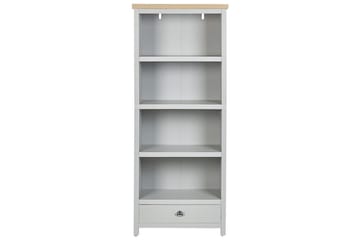 Clio Bokhylle med 4 Hyller 72 cm i Malt Tre - Lysegrå - Oppbevaring - Hylle - Bokhylle