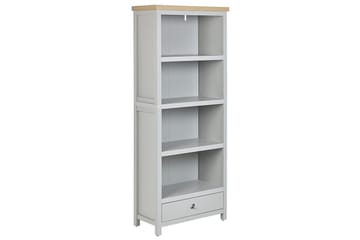 Clio Bokhylle med 4 Hyller 72 cm i Malt Tre - Lysegrå - Oppbevaring - Hylle - Bokhylle