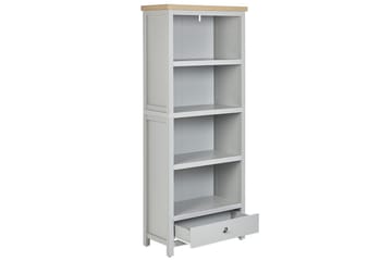 Clio Bokhylle med 4 Hyller 72 cm i Malt Tre - Lysegrå - Oppbevaring - Hylle - Bokhylle