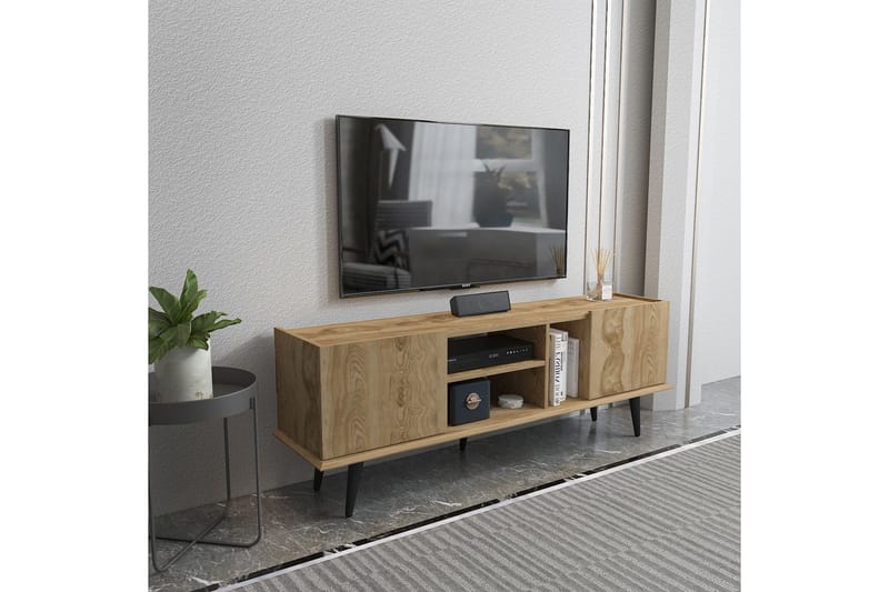 Corvo TV-benk 154,4 cm - Eik - Møbler - TV- & Mediamøbler - TV benk & mediabenk
