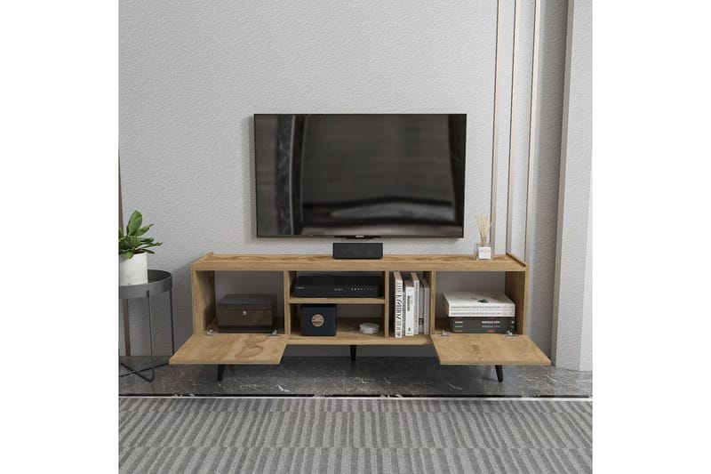 Corvo TV-benk 154,4 cm - Eik - Møbler - TV- & Mediamøbler - TV benk & mediabenk