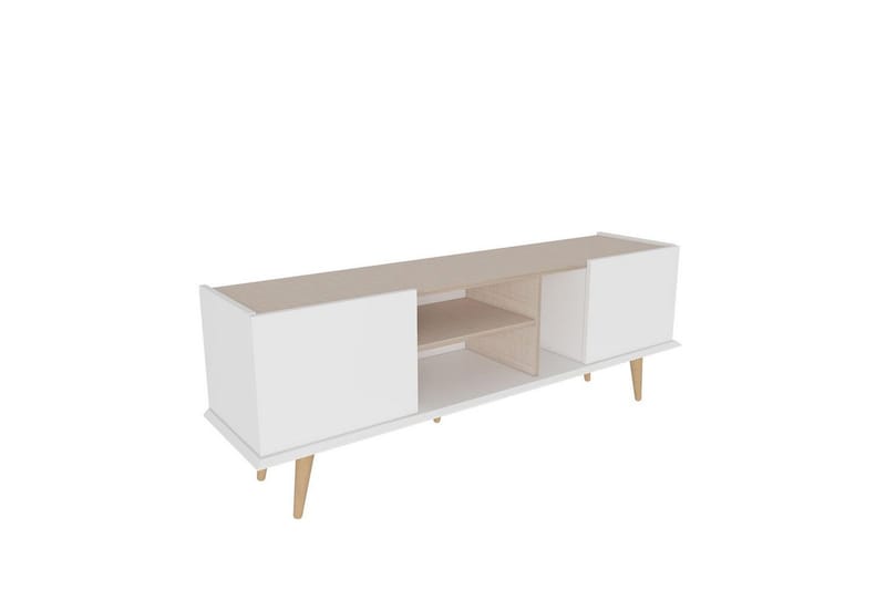 Corvo TV-benk 154,4 cm, Hvit/Beige
