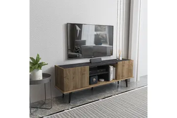 Corvo TV-benk 154,4 cm - Valnøtt/Sort - Møbler - TV- & Mediamøbler - TV benk & mediabenk