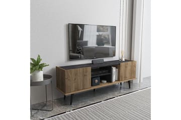 Corvo TV-benk 154,4 cm - Valnøtt/Sort - Møbler - TV- & Mediamøbler - TV benk & mediabenk