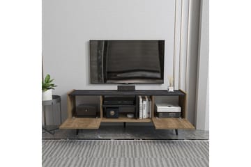 Corvo TV-benk 154,4 cm - Valnøtt/Sort - Møbler - TV- & Mediamøbler - TV benk & mediabenk