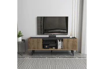 Corvo TV-benk 154,4 cm - Valnøtt/Sort - Møbler - TV- & Mediamøbler - TV benk & mediabenk