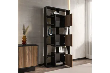 Dargaville Bokhylle 85 cm - Sort/Valnøtt - Oppbevaring - Hylle - Bokhylle