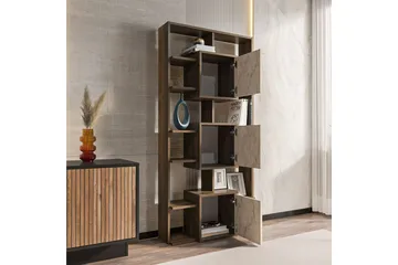 Dargaville Bokhylle 85 cm - Valnøtt/Travertin - Oppbevaring - Hylle - Bokhylle