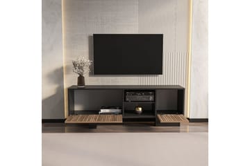 Dargaville TV-benk 150 cm - Sort/Brun - Møbler - TV- & Mediamøbler - TV benk & mediabenk