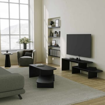 Deliones TV-benk 130 cm - Svart - Møbler - TV- & Mediamøbler - Mediestativ & veggfeste - TV-veggfeste