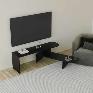 Deliones TV-benk 130 cm - Svart - Møbler - TV- & Mediamøbler - Mediestativ & veggfeste - TV-veggfeste