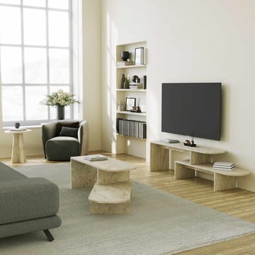 Deliones TV-benk 130 cm - Travertin - Møbler - TV- & Mediamøbler - Mediestativ & veggfeste - TV-veggfeste