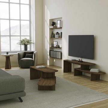 Deliones TV-benk 130 cm - Valnøtt - Møbler - TV- & Mediamøbler - Mediestativ & veggfeste - TV-veggfeste