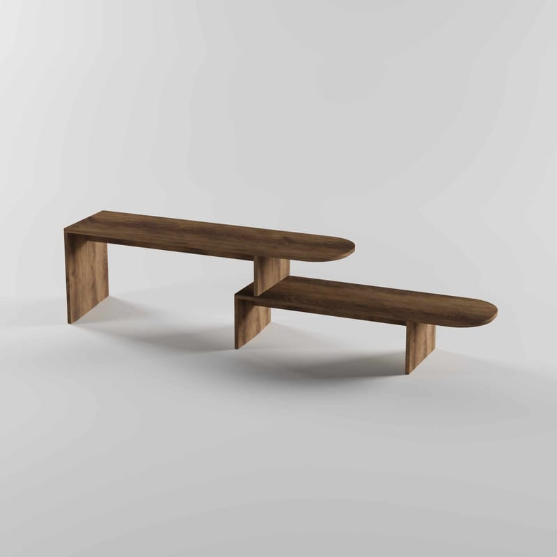 Deliones TV-benk 130 cm, Valnøtt