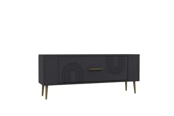 Deyric TV-benk 120 cm - Antrasitt/Gull - Møbler - TV- & Mediamøbler - TV benk & mediabenk